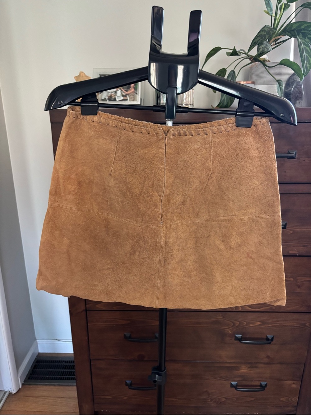 Forever 21 Suede Mini Skirt — Brown - flawed - small rip on back (see photos)